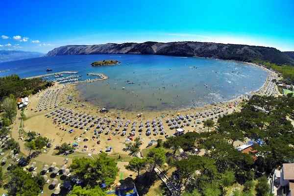 Rajska Plaża- Rab, Chorwacja