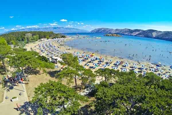 Rajska Plaża- Rab, Chorwacja