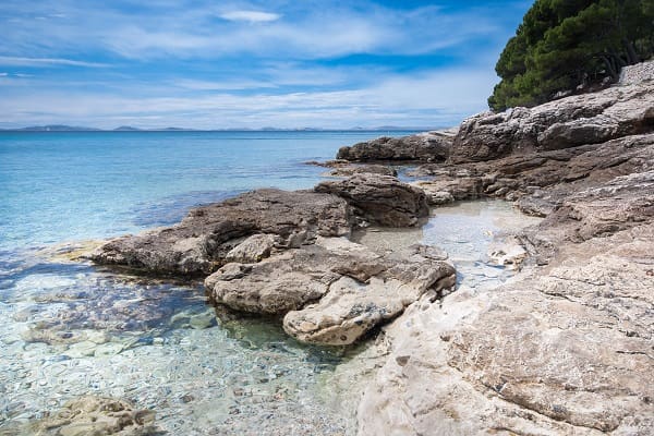 Plaża Slanica - Murter, Chorwacja